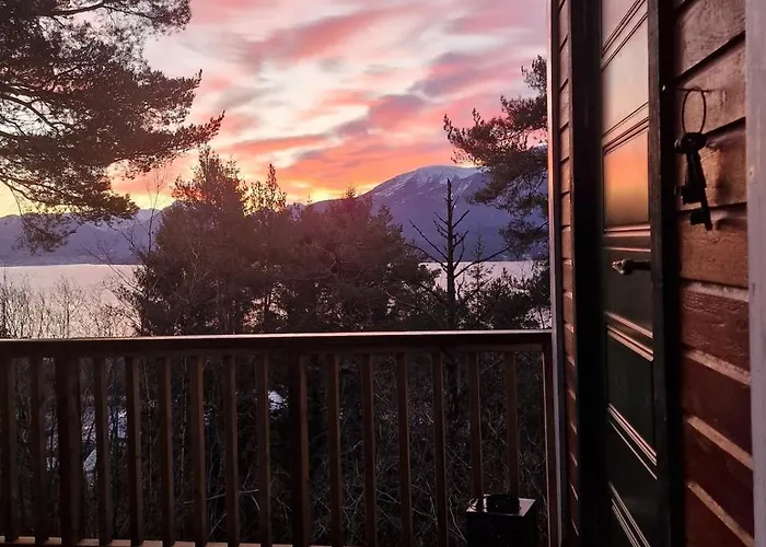 Privat Cosy Off-grid With Fjord View Near 度假居 奥勒松